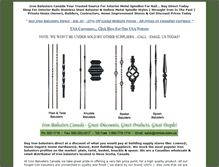 Tablet Screenshot of ironbalusters.ca